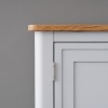 Grey Painted Small Storage Sideboard with Oak