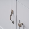 Grey Painted Small Storage Sideboard with Oak